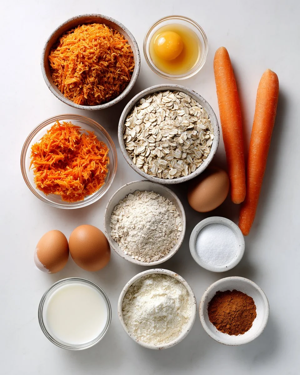 Carrot Oatmeal Muffins