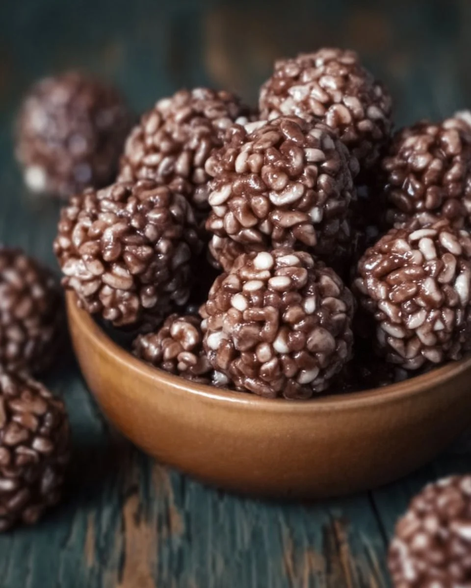 Chocolate Rice Krispie Balls