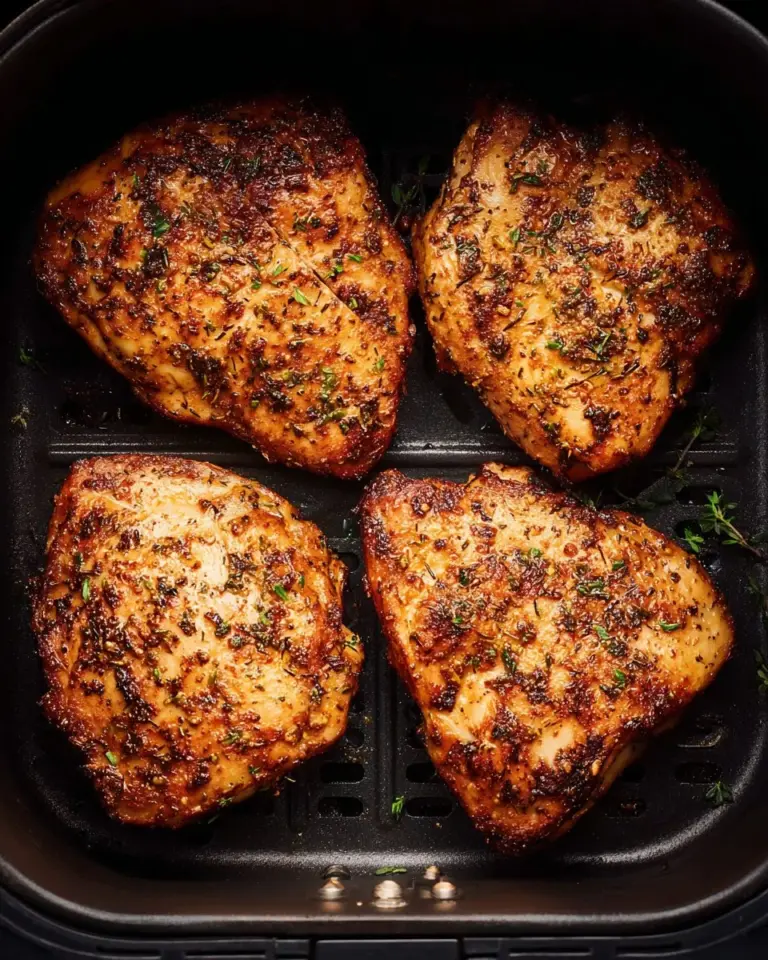 Crispy air fryer pork chops served with sides in a cozy dining setting.