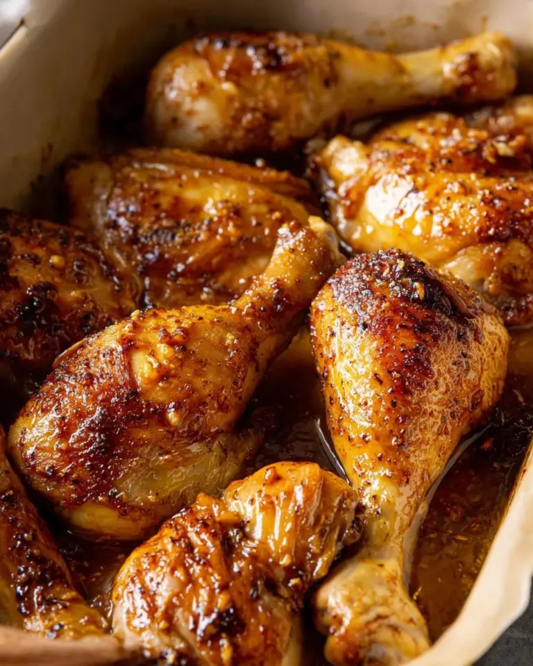 Honey balsamic chicken served on a plate with vegetables