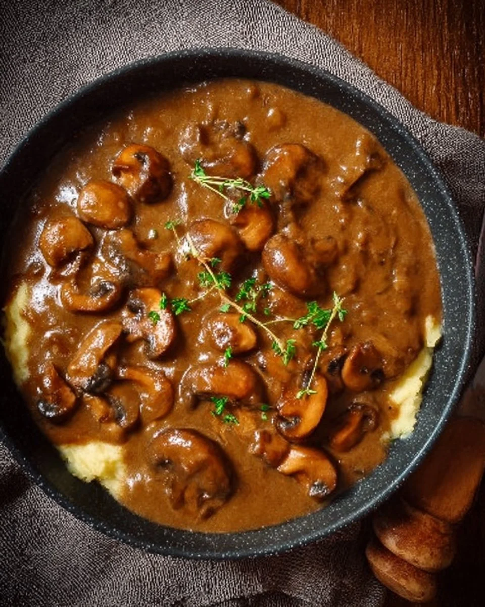 Easy Vegan Mushroom Gravy