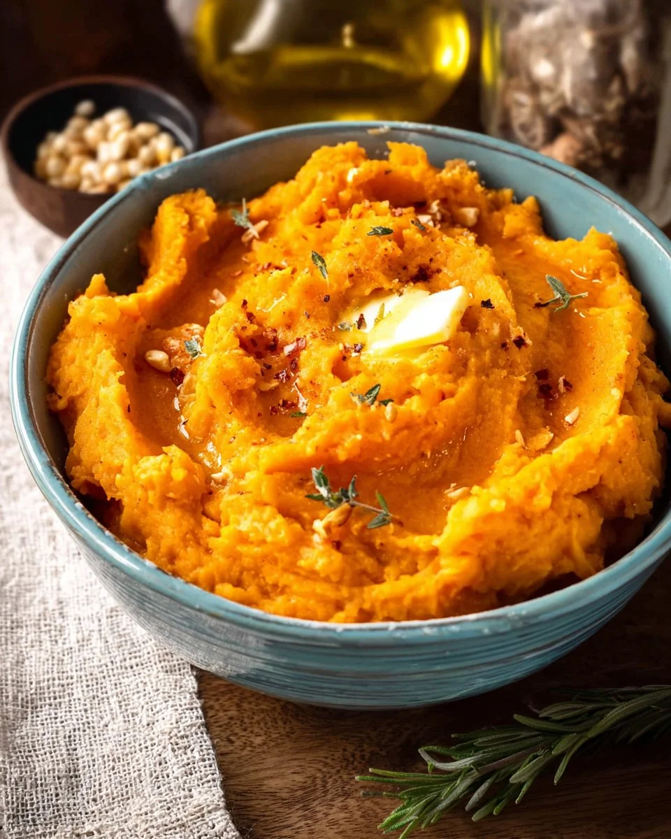 Honey Butter Mashed Sweet Potatoes