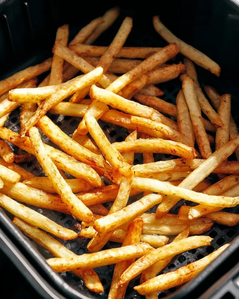 Deliciously crispy air fryer french fries served in a bowl.