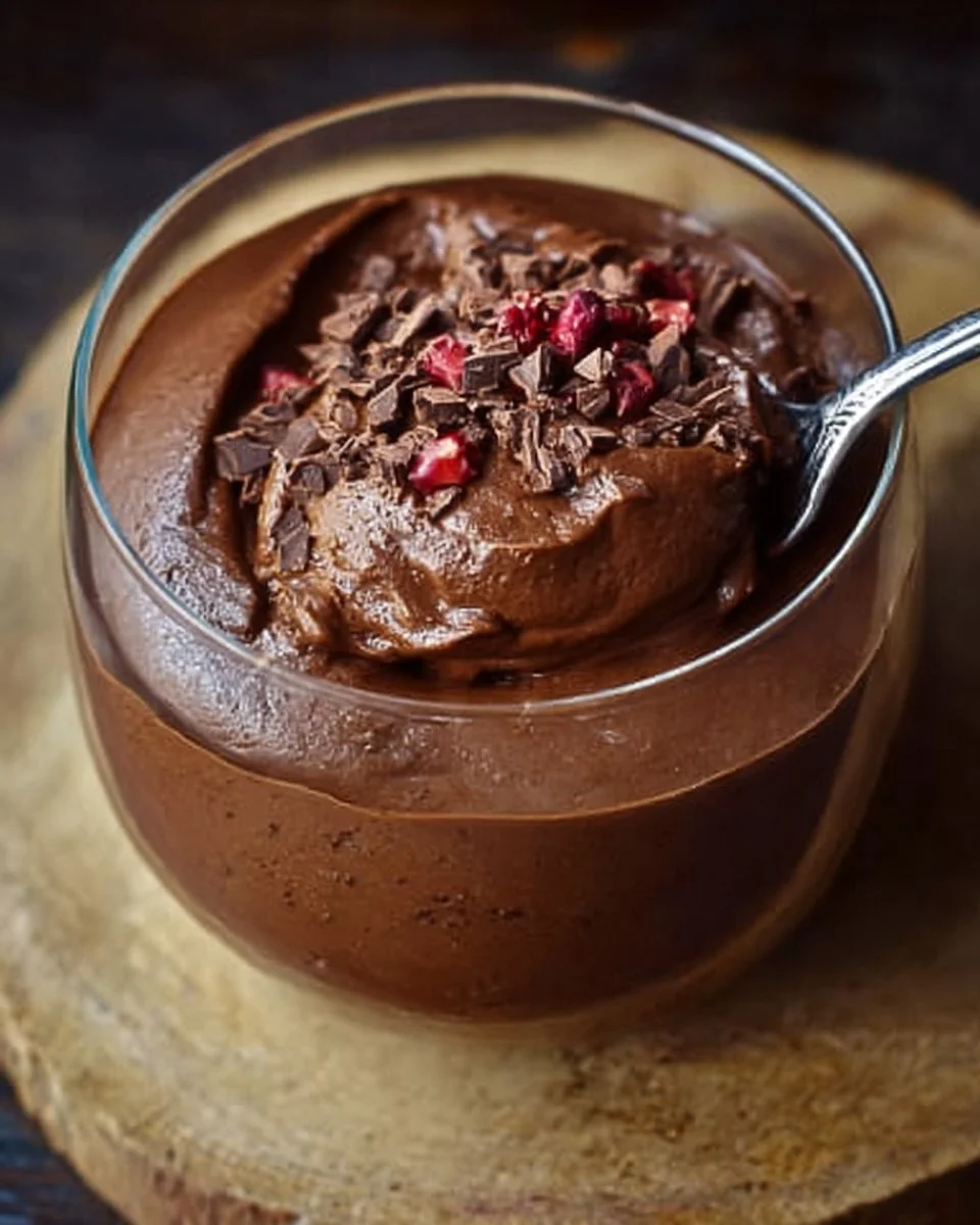 Healthy chocolate pudding recipe made with nutritious ingredients