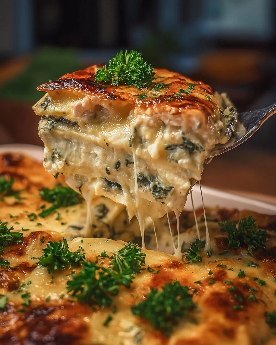 Alfredo Chicken Lasagna