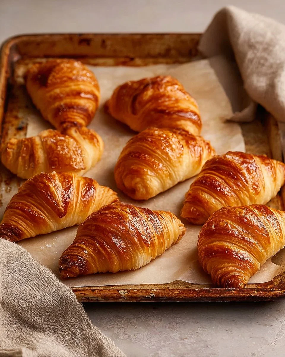 Freshly baked apple turnovers with golden crust and spiced apple filling