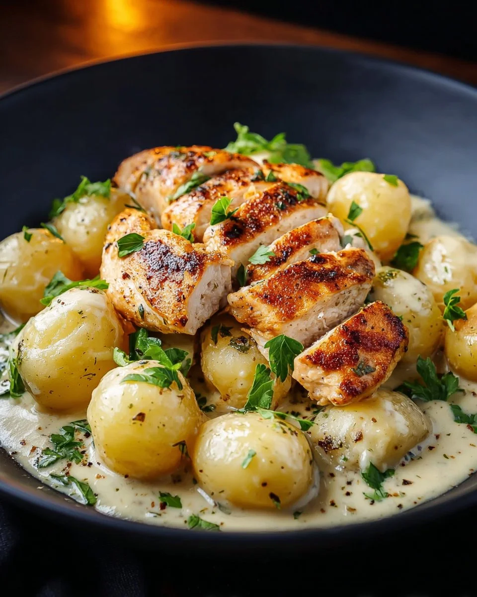Asiago Chicken and Gnocchi