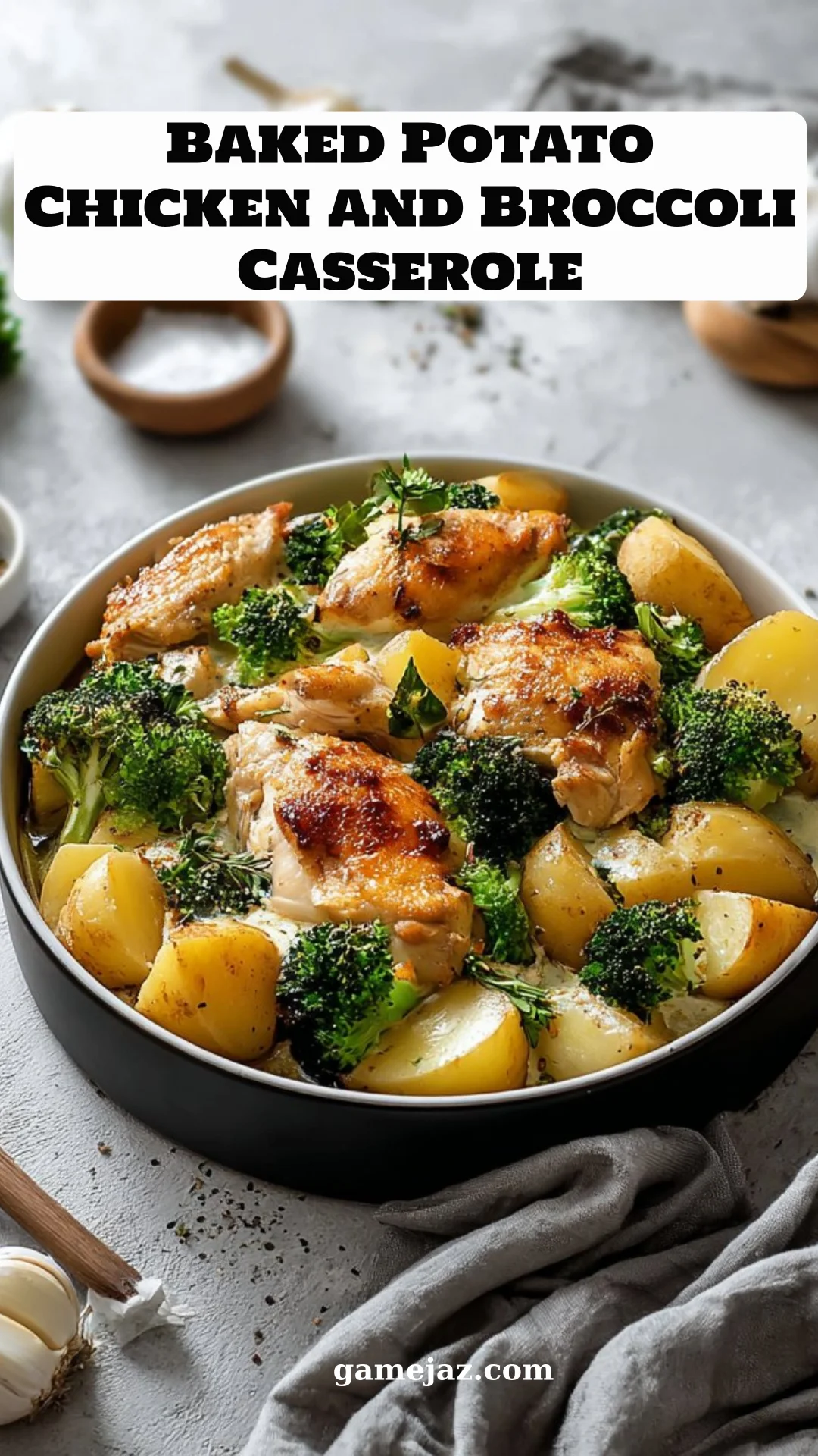 Baked Potato Chicken and Broccoli Casserole