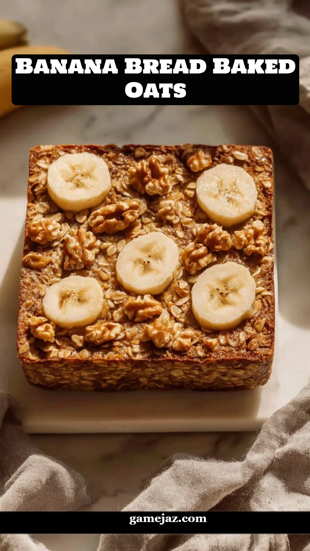 Banana Bread Baked Oats