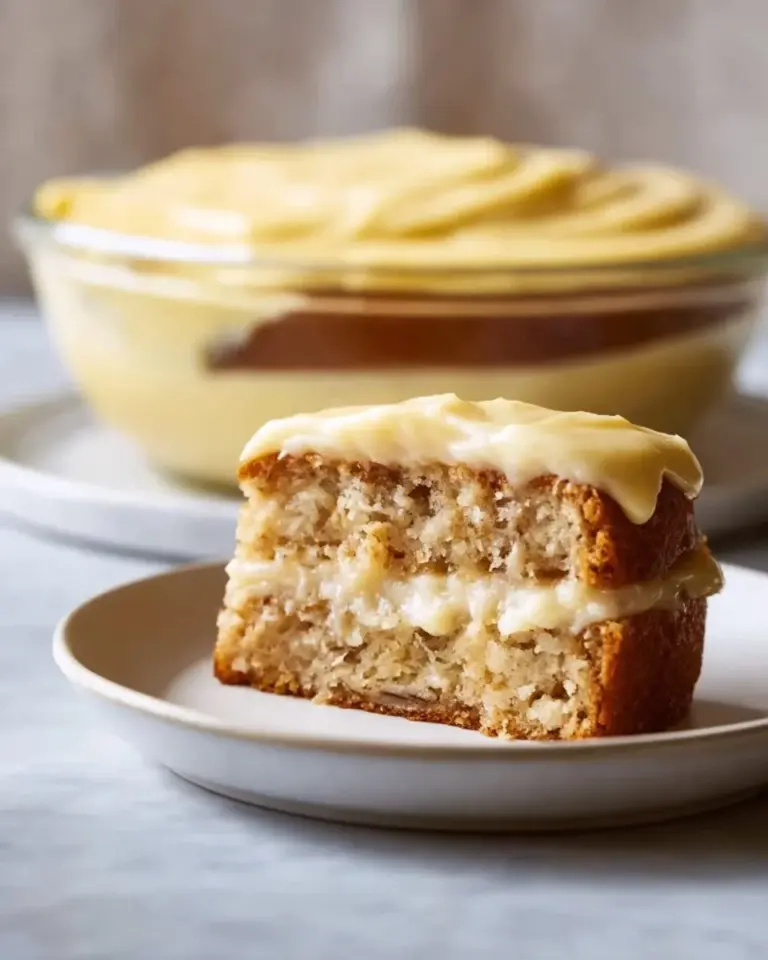 Delicious banana cake filling recipe for moist banana cake