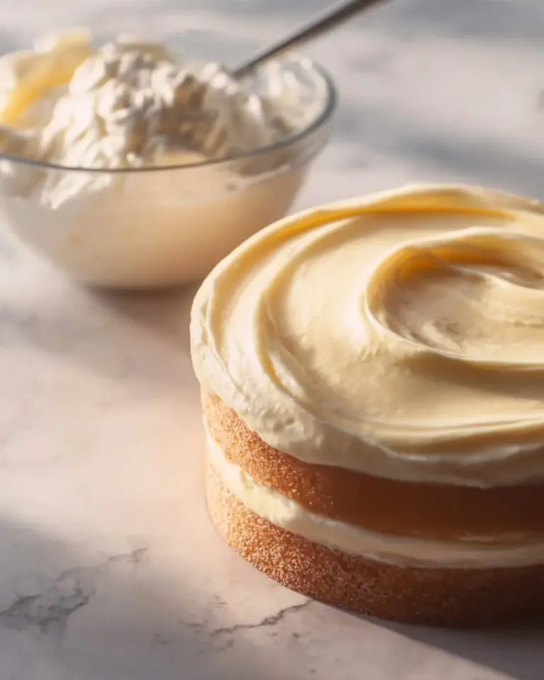 Delicious homemade Bavarian cream dessert served in a glass.