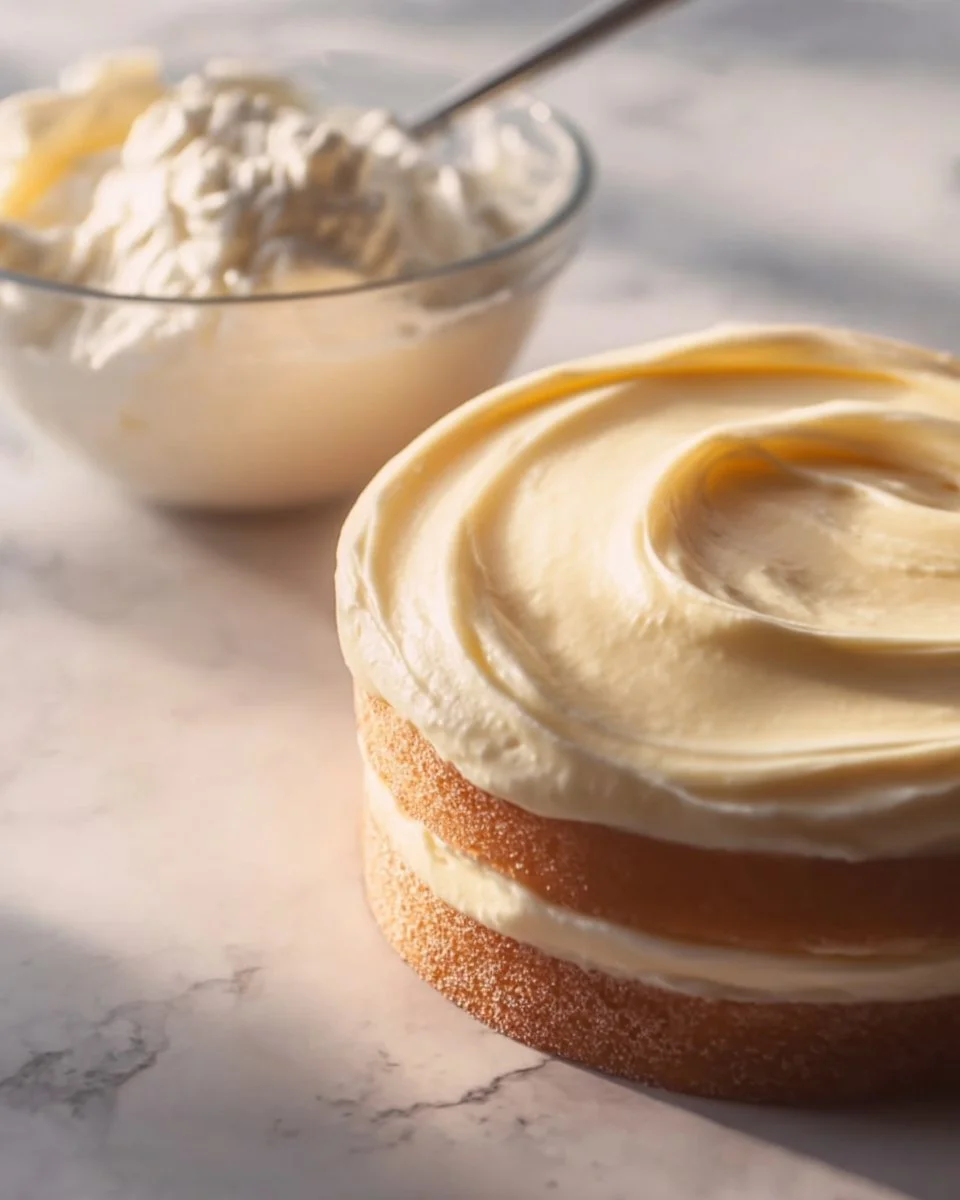 Delicious homemade Bavarian cream dessert served in a glass.