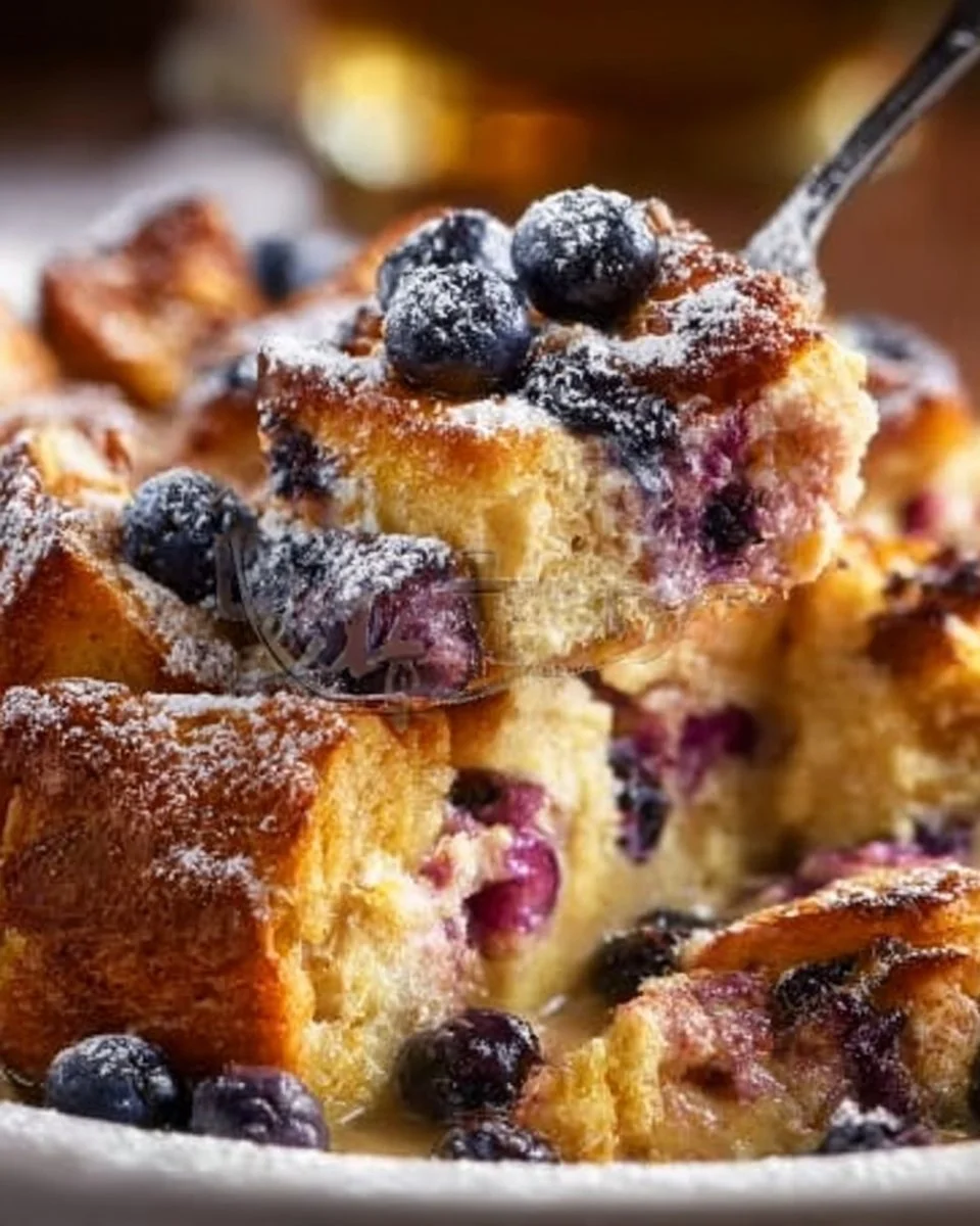 Blueberry Cream Cheese French Toast Casserole