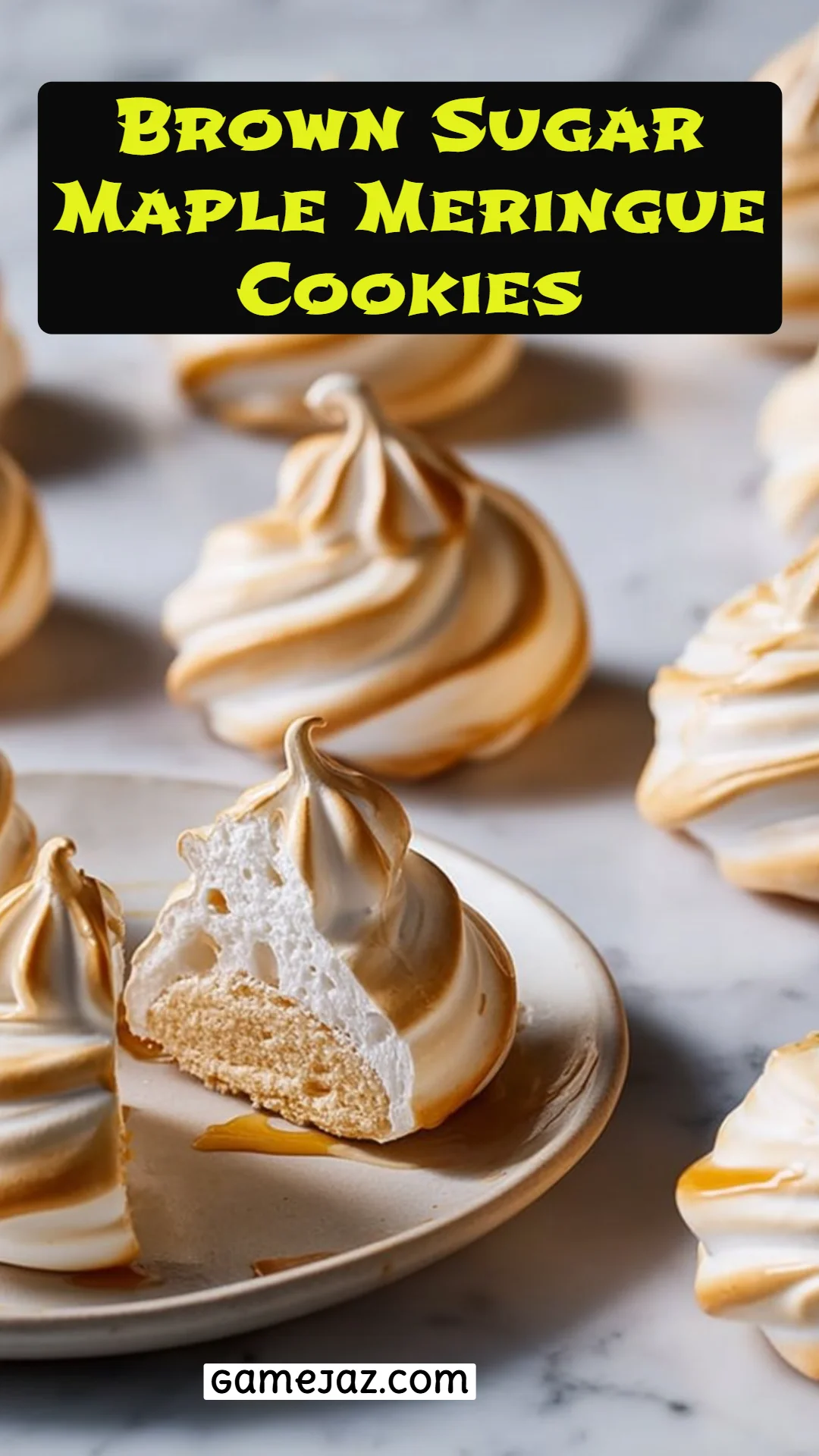 Brown Sugar Maple Meringue Cookies