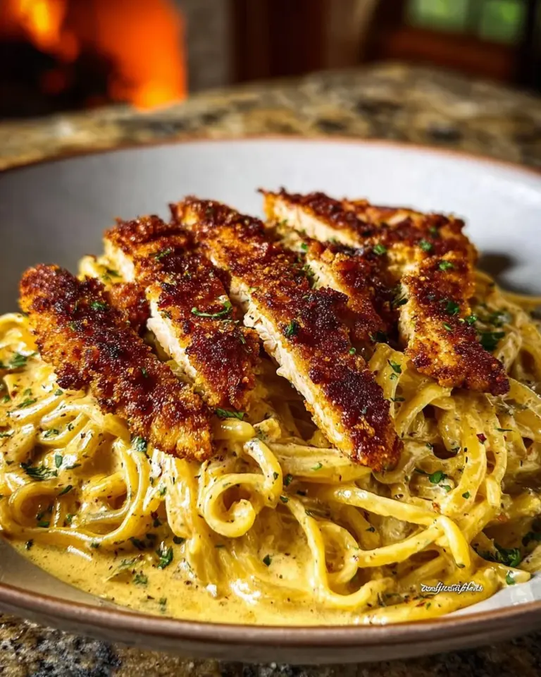 Delicious Cajun chicken spaghetti with creamy garlic mozzarella sauce