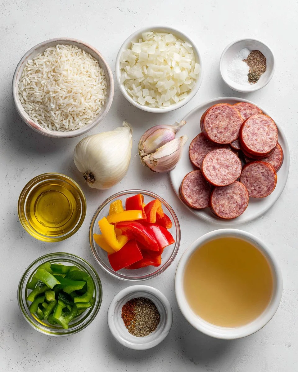 Cajun Sausage and Rice Skillet