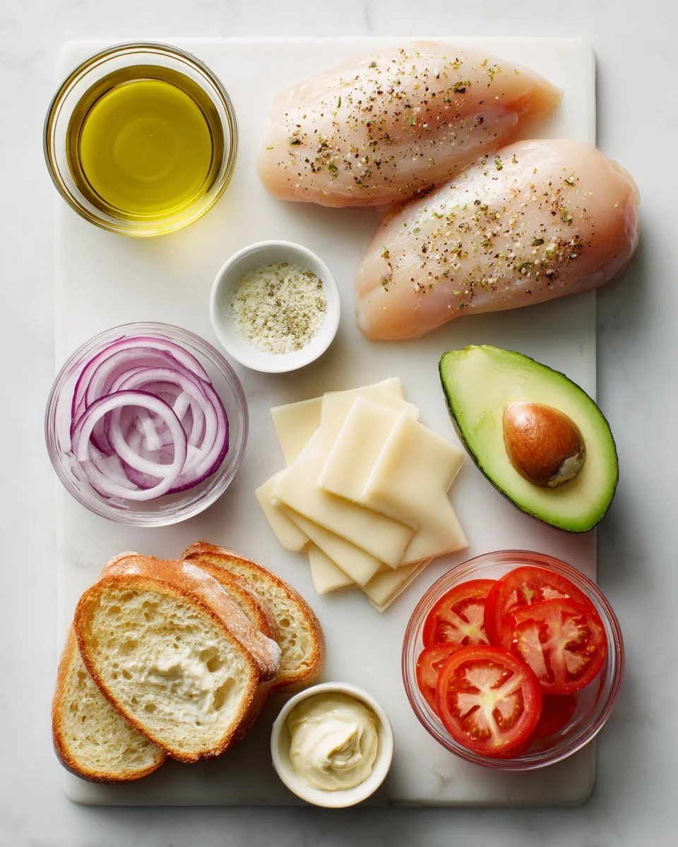 Chicken Avocado Melt Sandwich