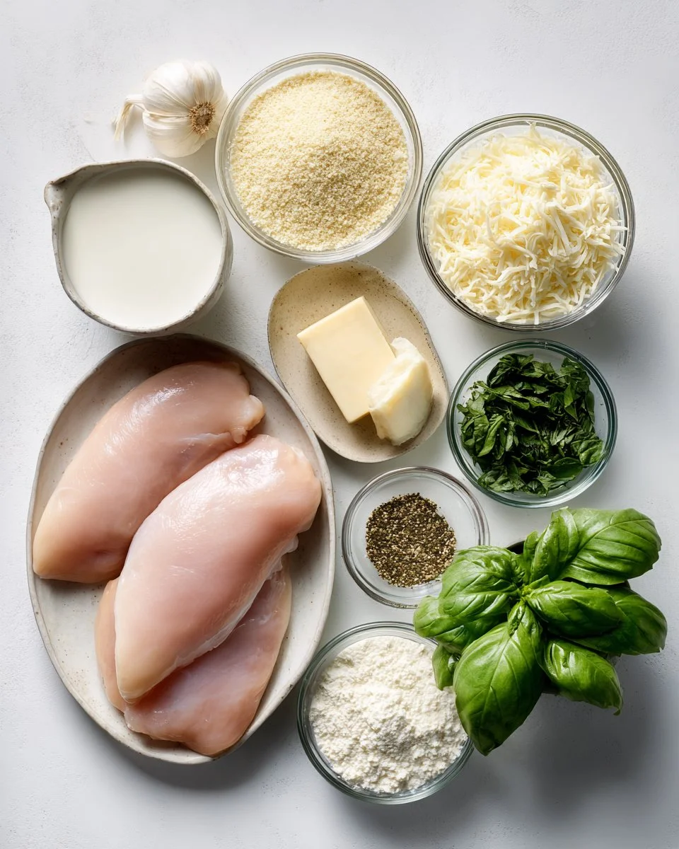 Chicken in Basil Cream Sauce