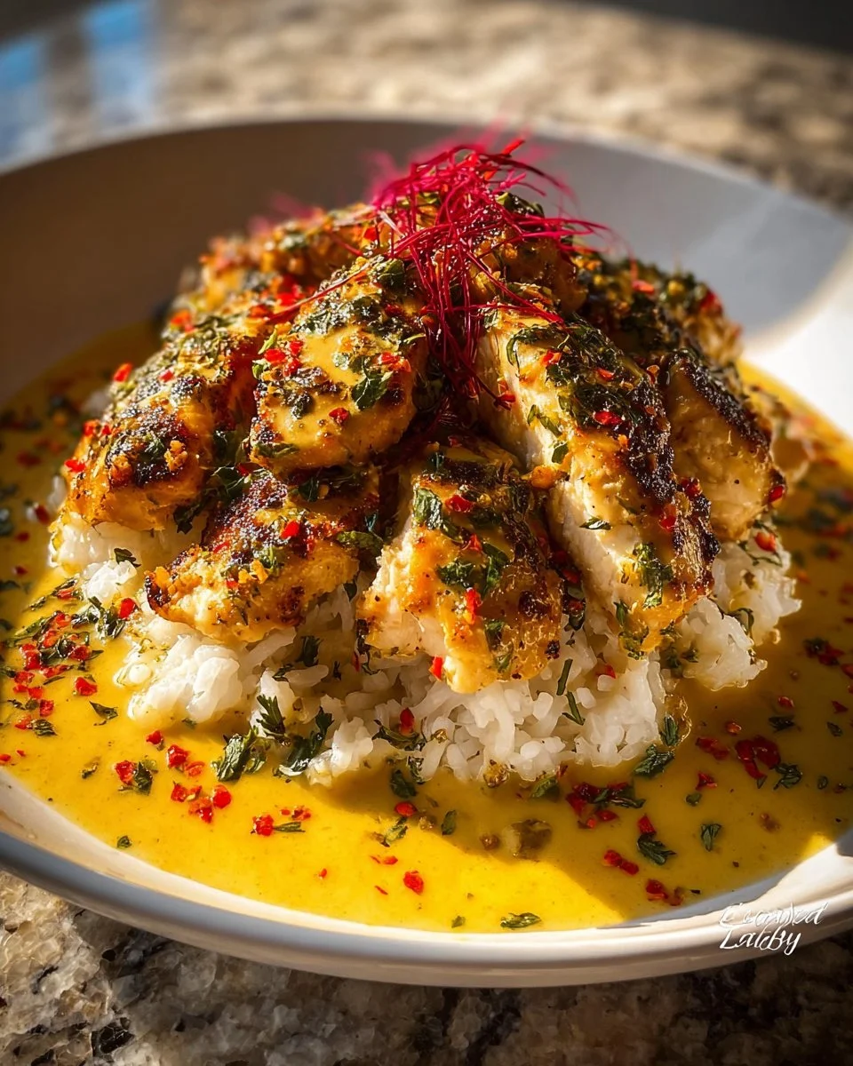 Chicken Scampi With Garlic Parmesan Rice