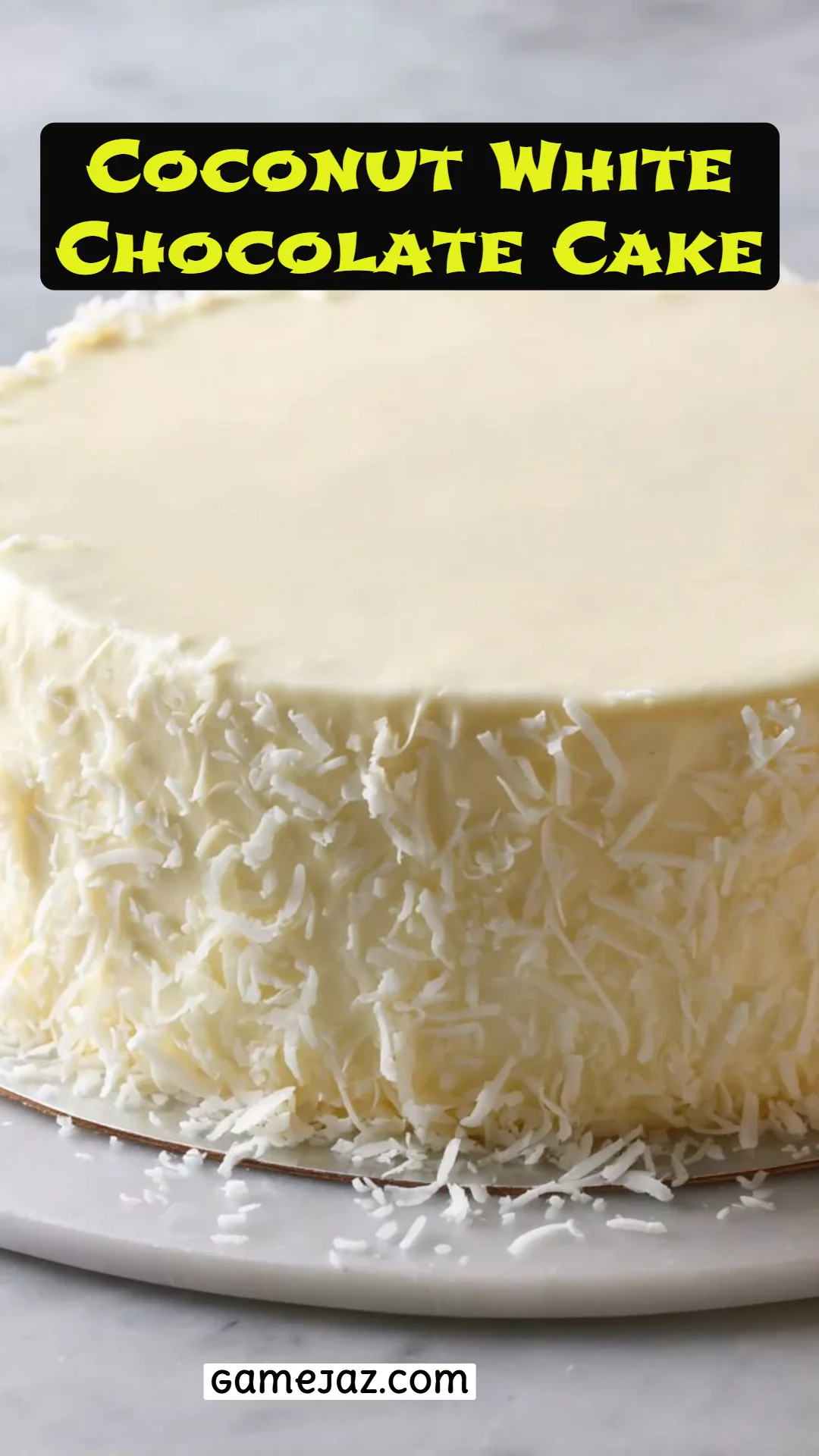 Coconut White Chocolate Cake