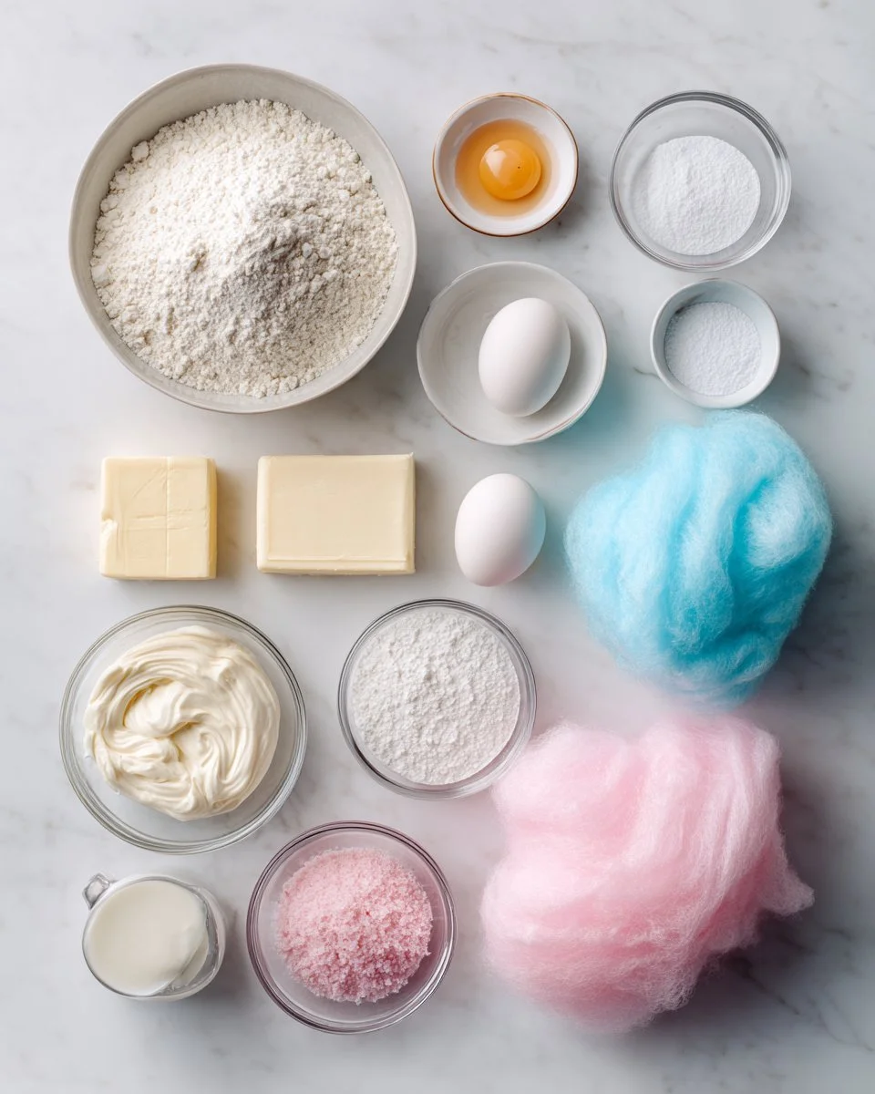 Cotton Candy Cupcakes
