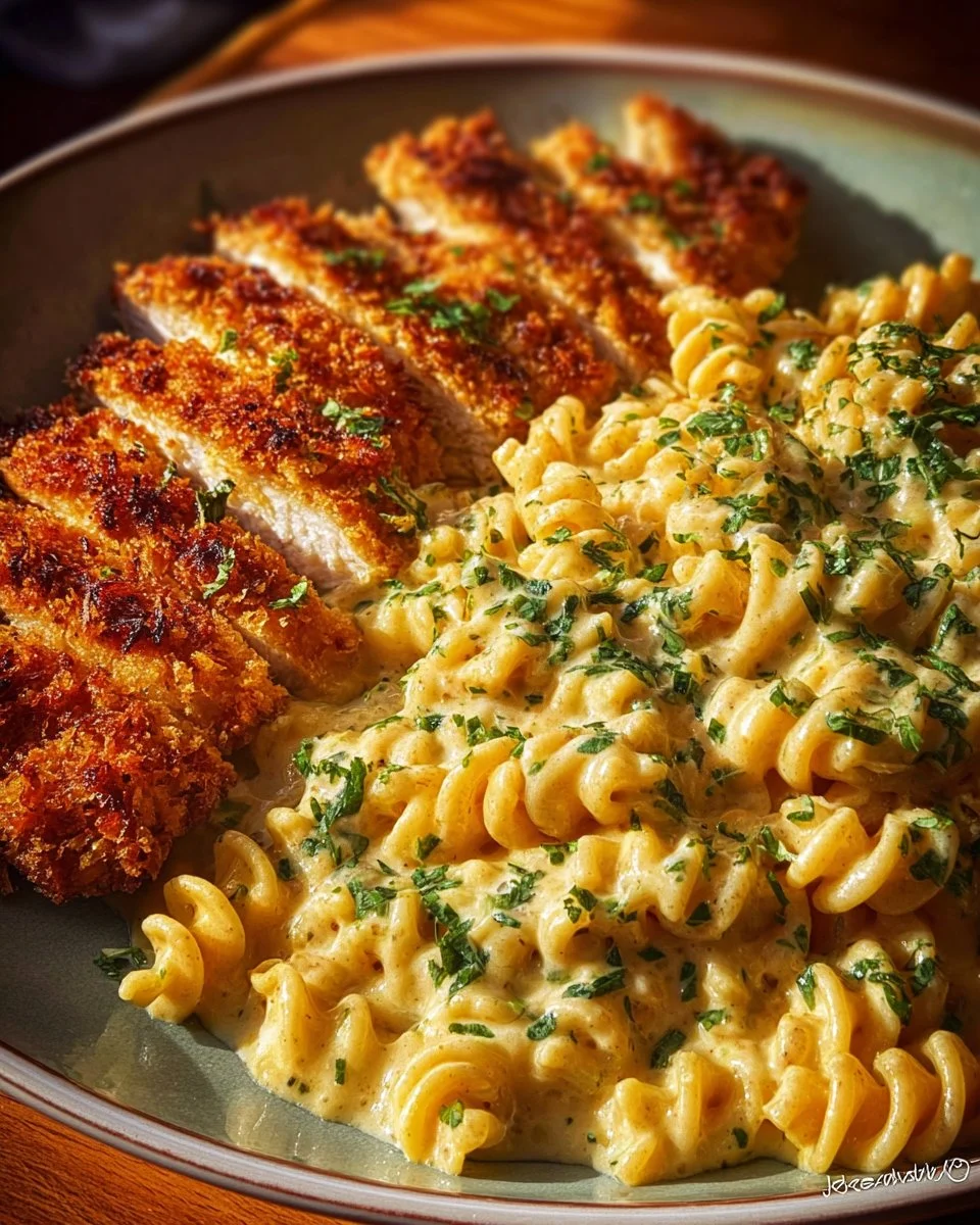 Creamy Cajun chicken pasta with mozzarella alfredo served in a bowl