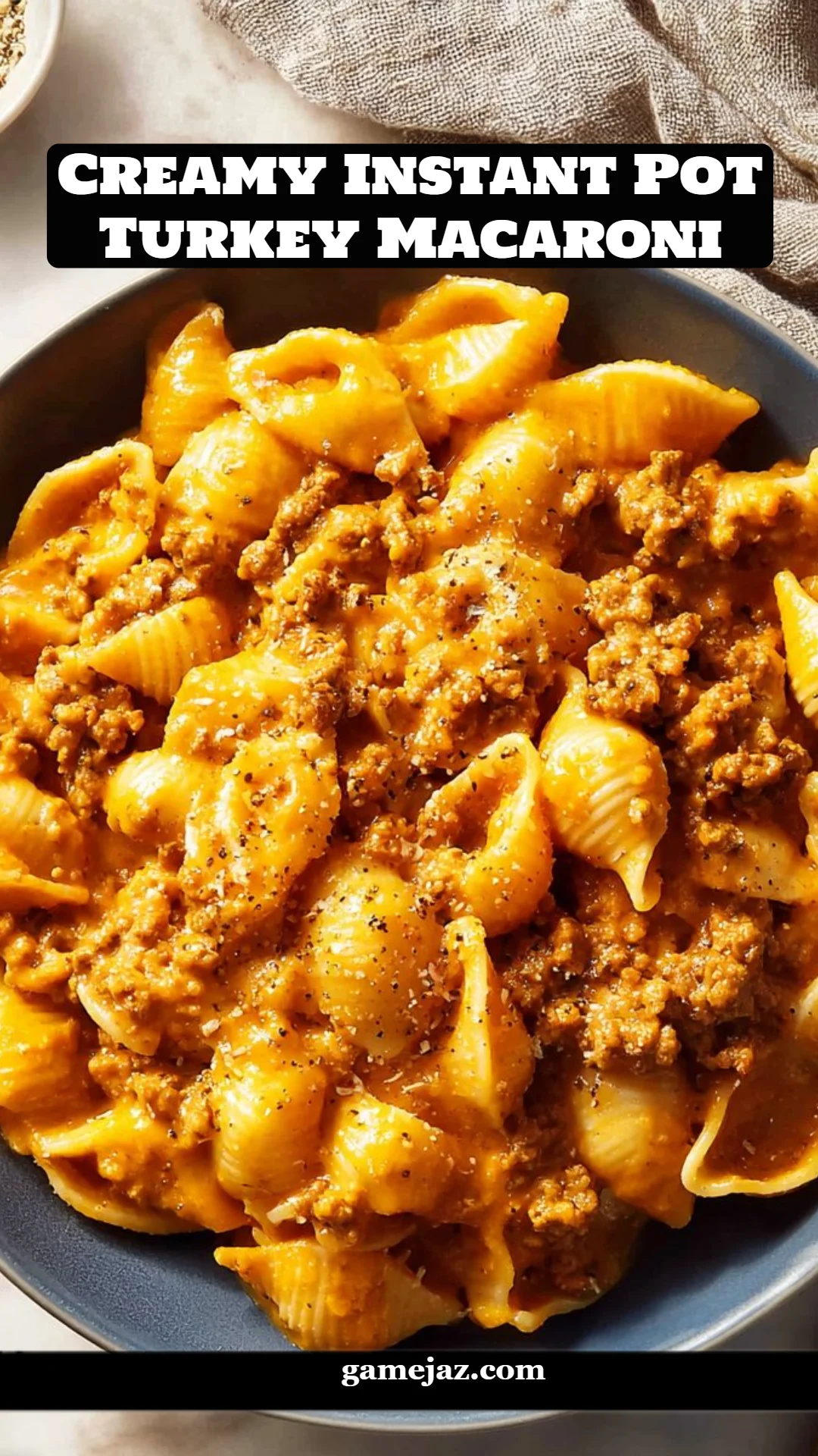 Creamy Instant Pot Turkey Macaroni