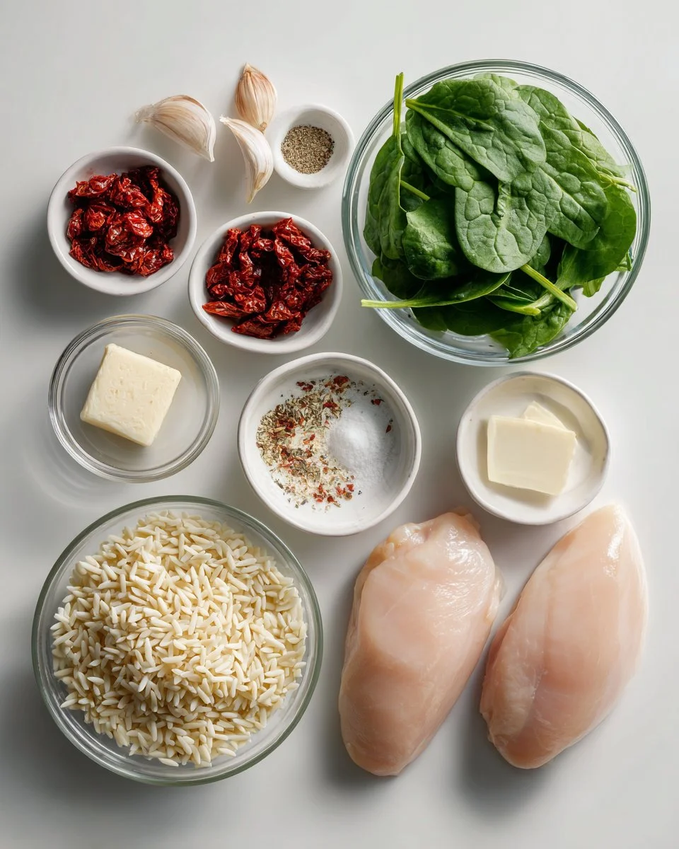 Creamy Tuscan Chicken Orzo
