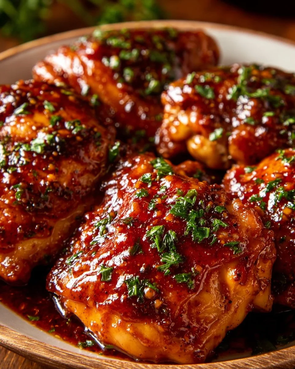 Crock Pot BBQ Boneless Skinless Chicken Thighs
