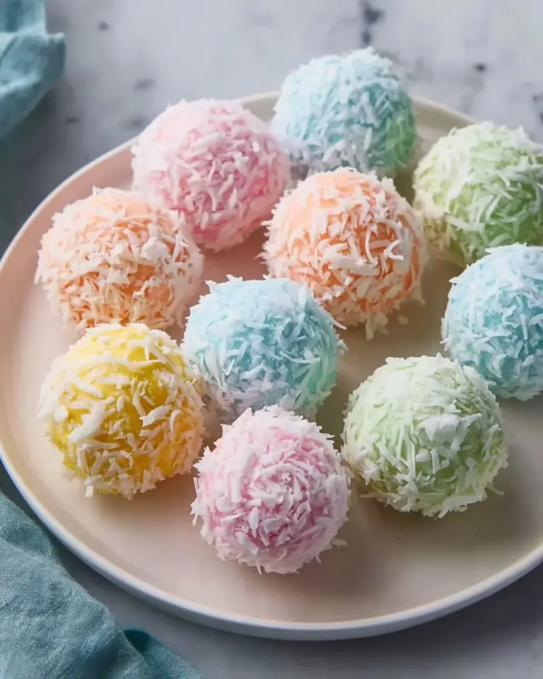 Easter Bunny coconut tails decorated for festive celebrations