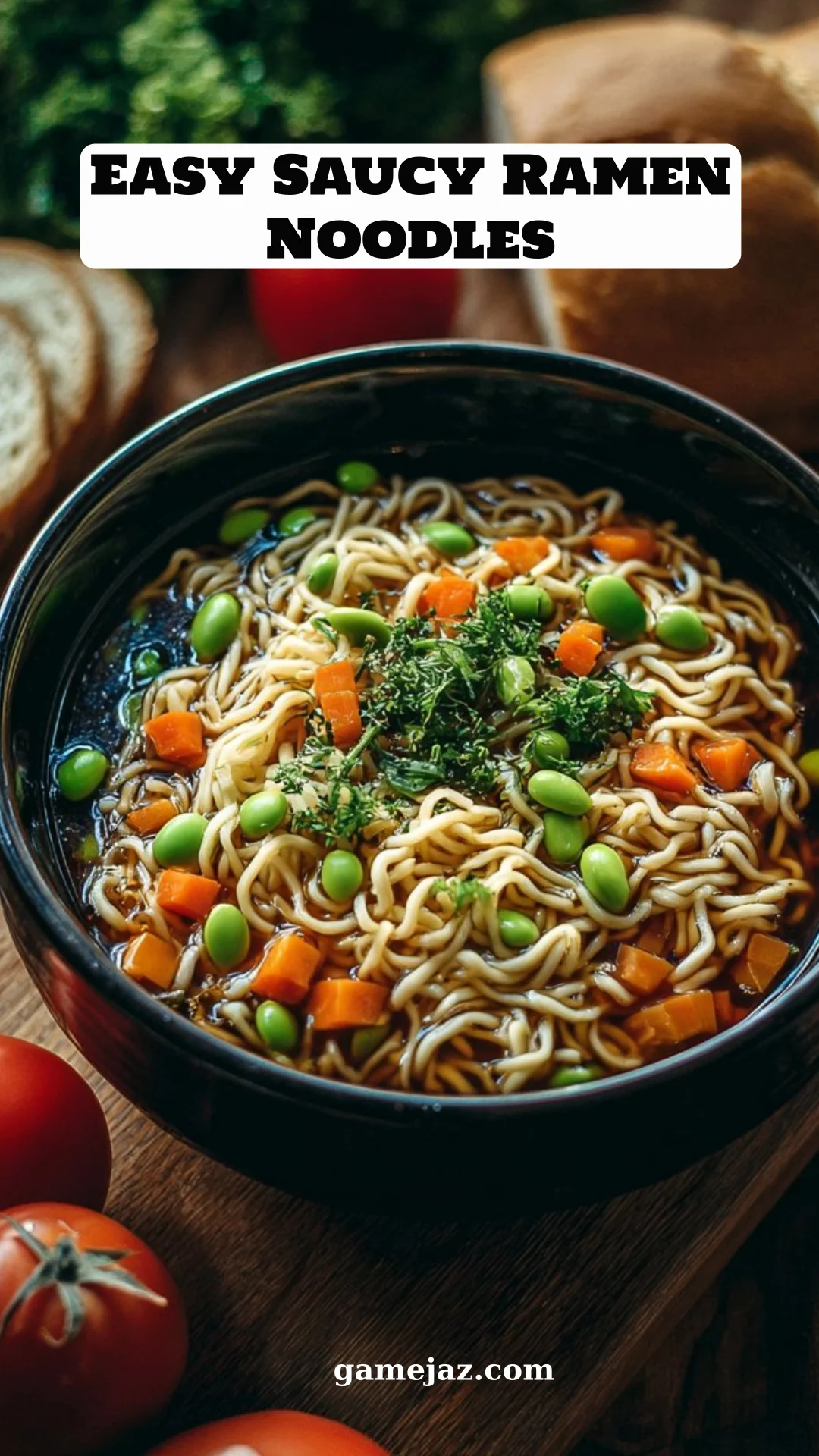Easy Saucy Ramen Noodles
