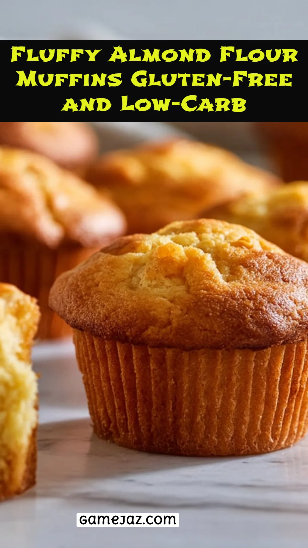 Fluffy Almond Flour Muffins Gluten-Free and Low-Carb