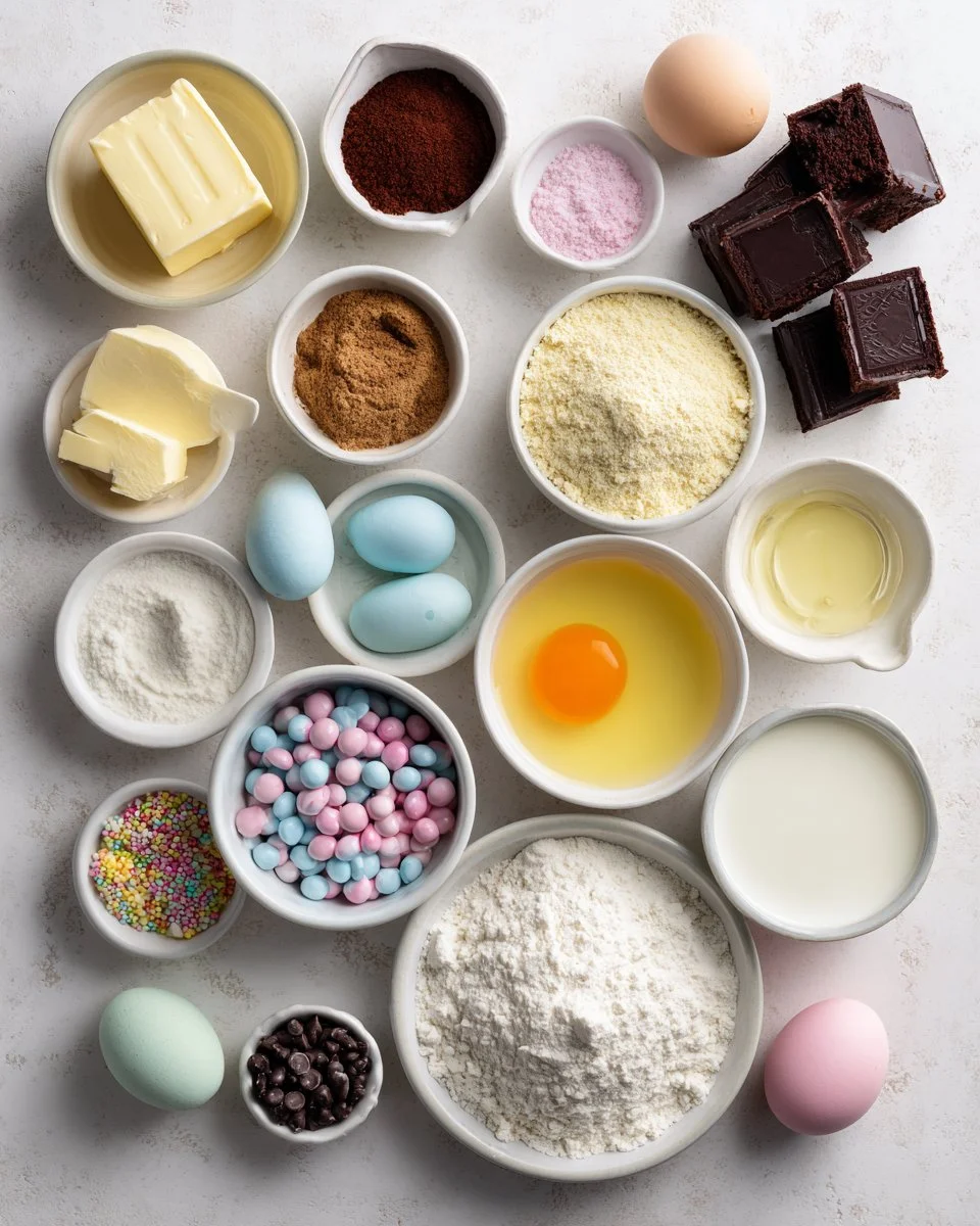 Frosted Easter Brownies