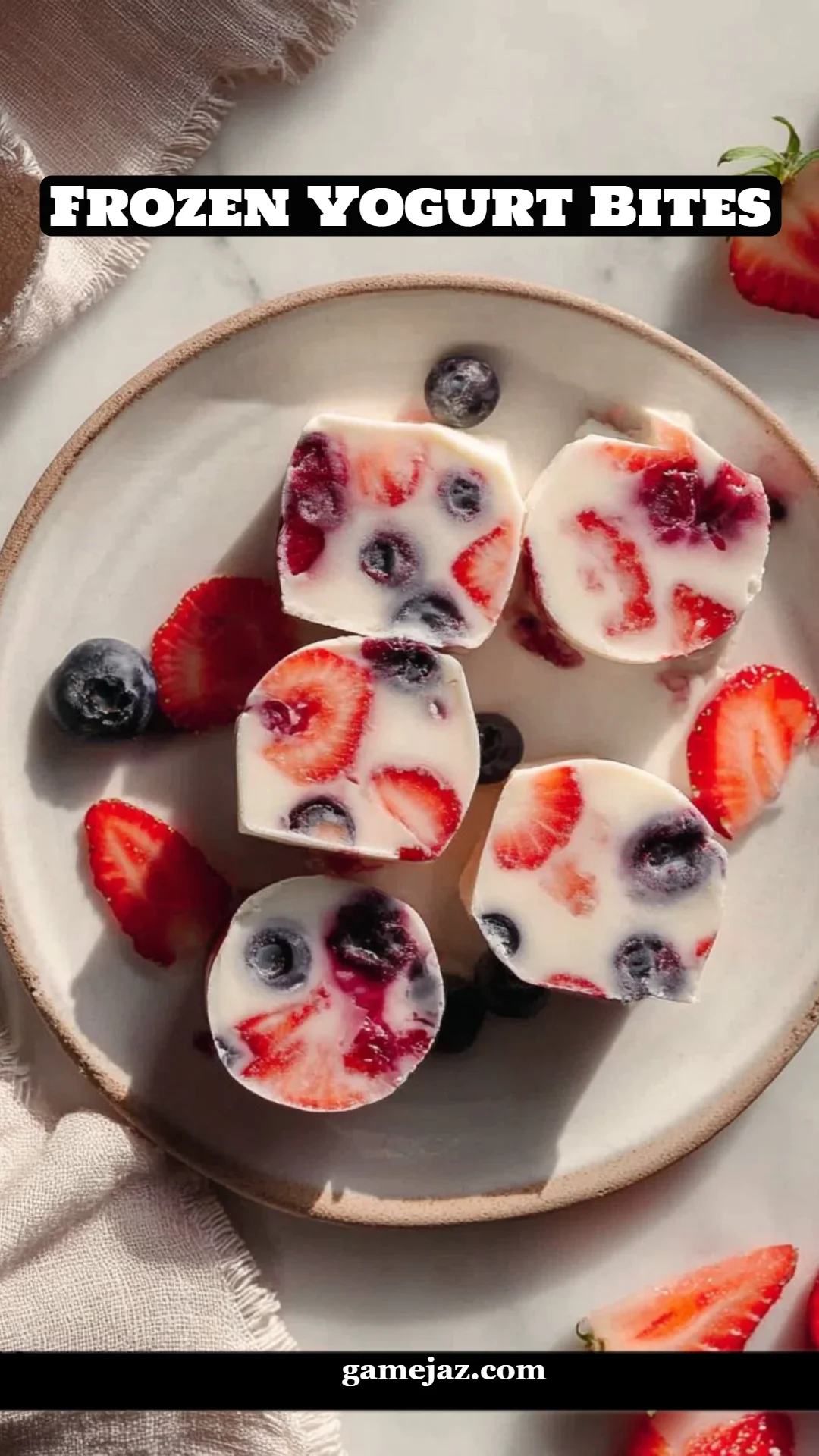 Frozen Yogurt Bites