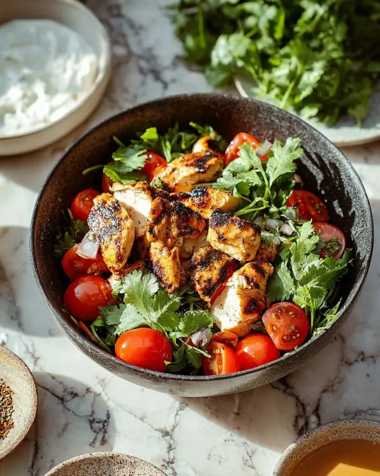 Delicious garlic chicken wraps with fresh ingredients and savory flavors