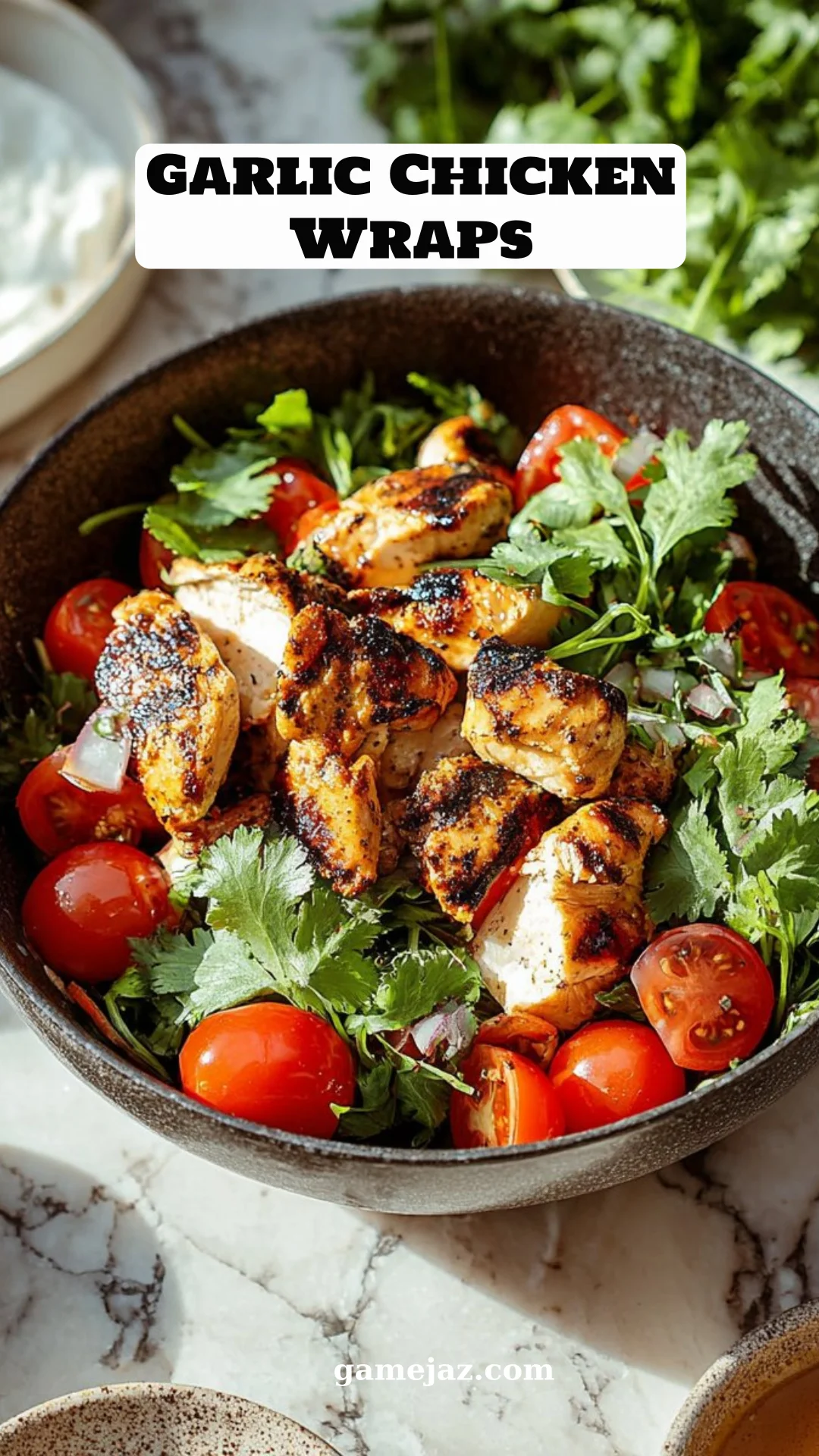 Garlic Chicken Wraps