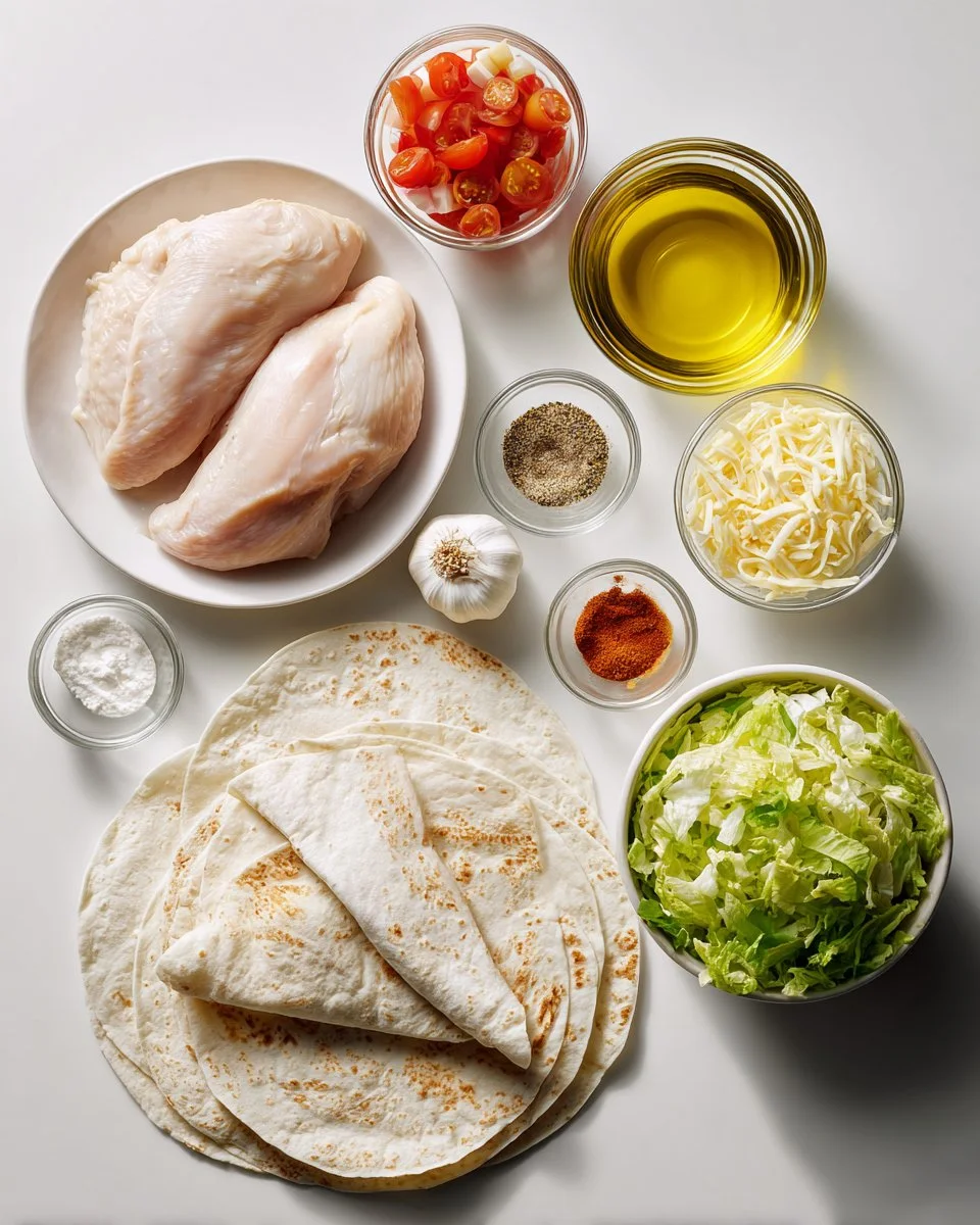Garlic Chicken Wraps