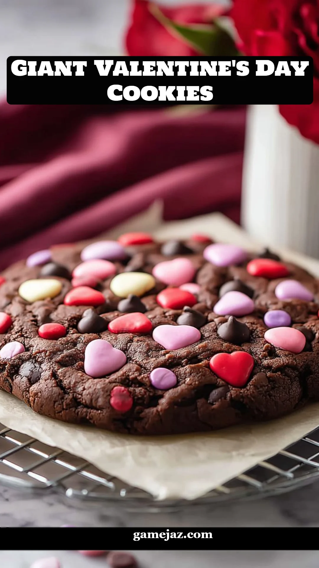 Giant Valentine's Day Cookies