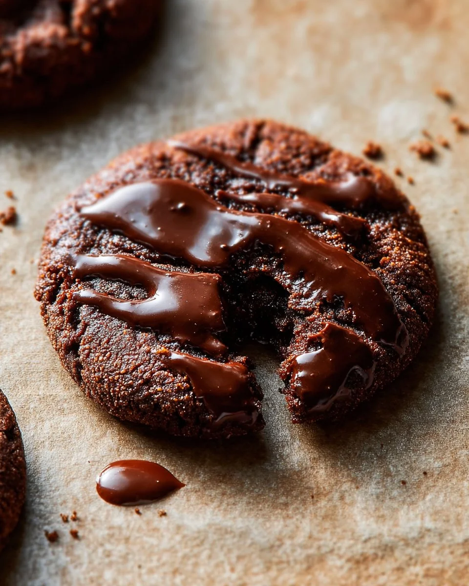 Gluten-free chocolate peanut butter cookies on a plate