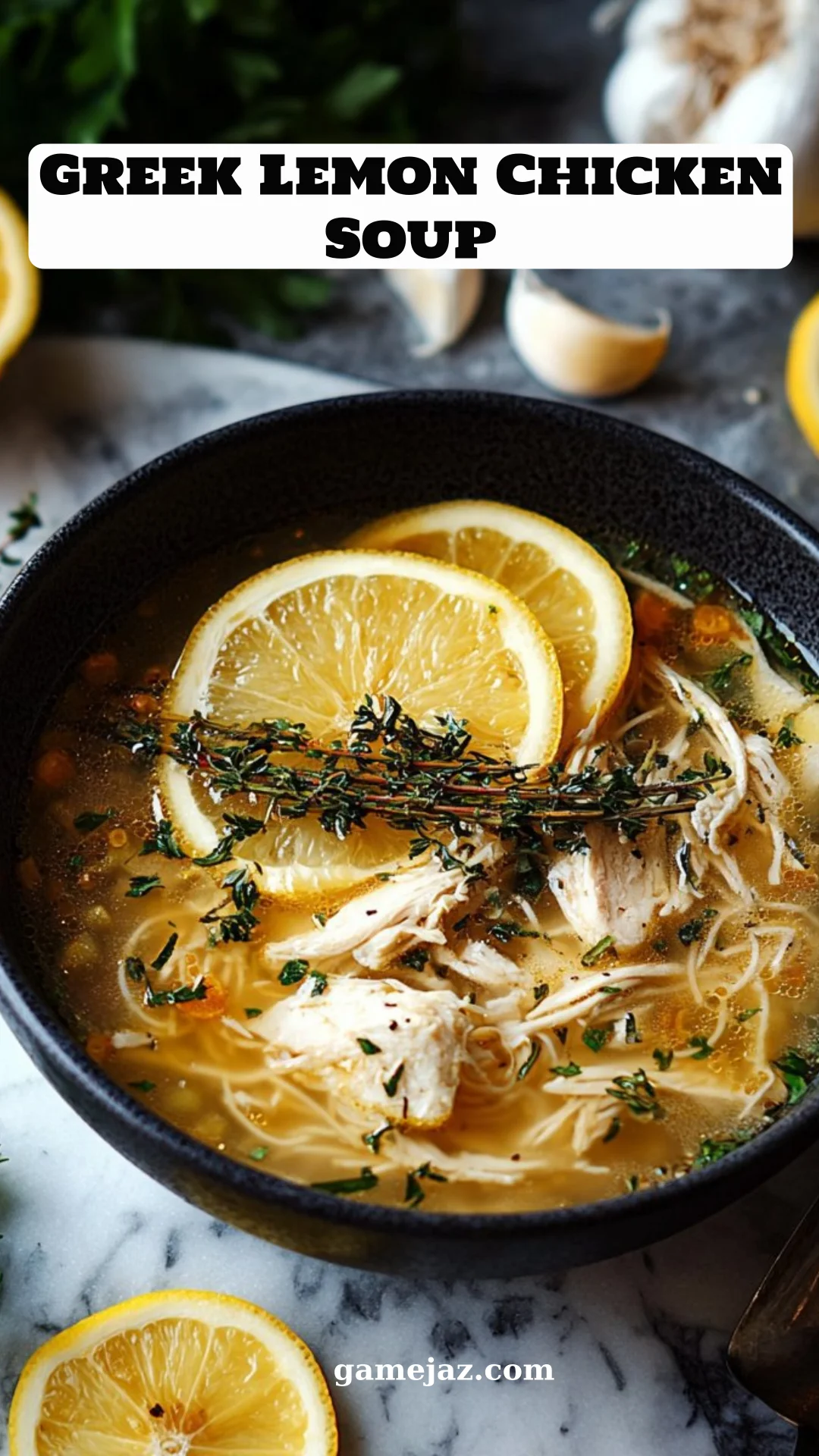 Greek Lemon Chicken Soup