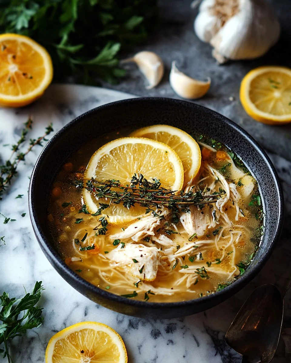 Greek Lemon Chicken Soup