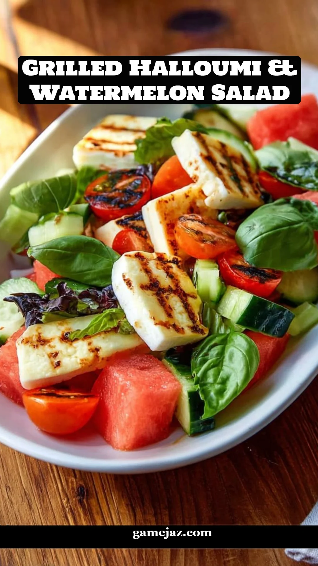 Grilled Halloumi & Watermelon Salad