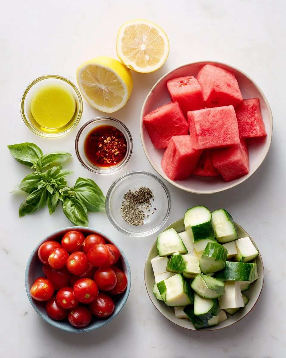 Grilled Halloumi & Watermelon Salad