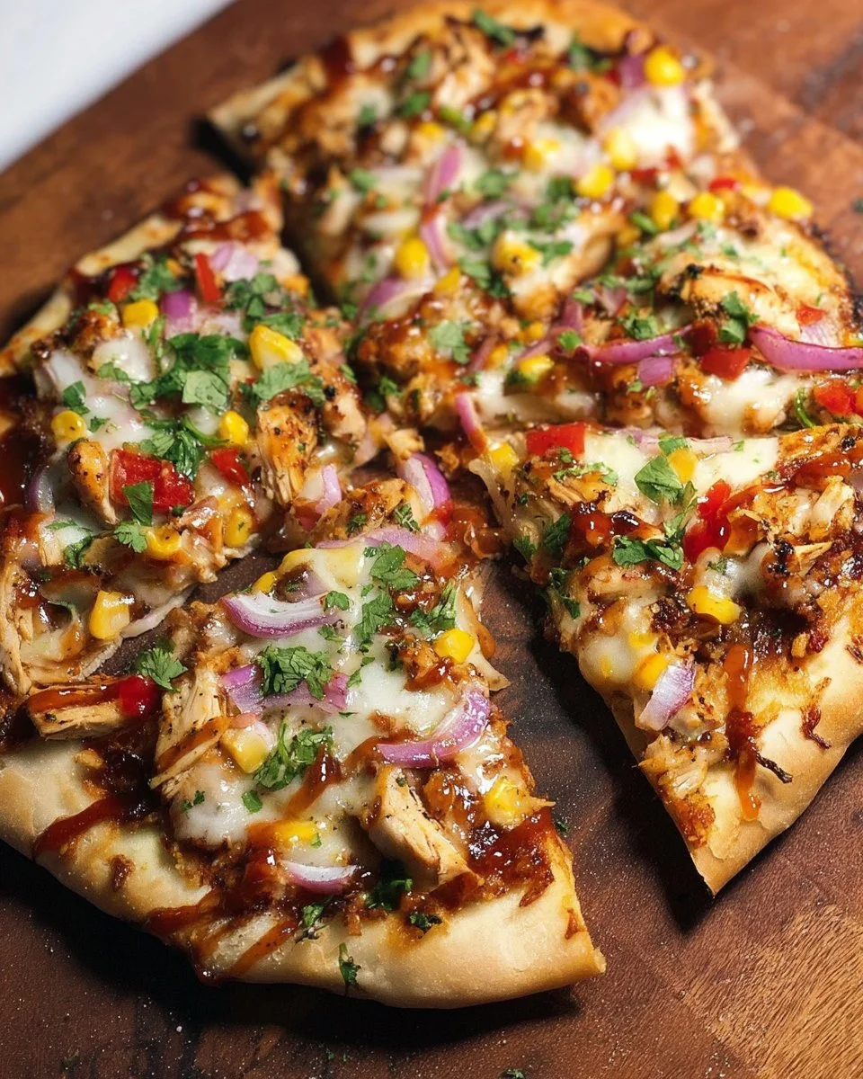 Grilled Summer BBQ Chicken Pizza