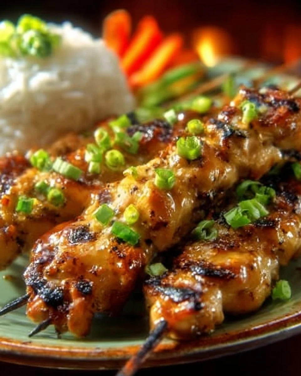 Delicious grilled Vietnamese chicken garnished with fresh herbs and spices.