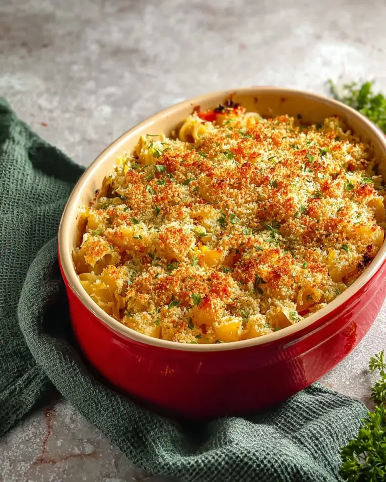 Ground turkey and broccoli casserole topped with cheese in a baking dish