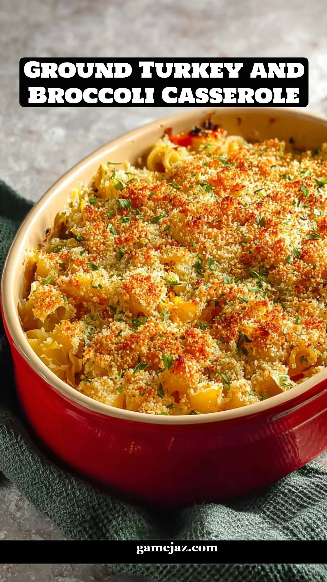 Ground Turkey and Broccoli Casserole