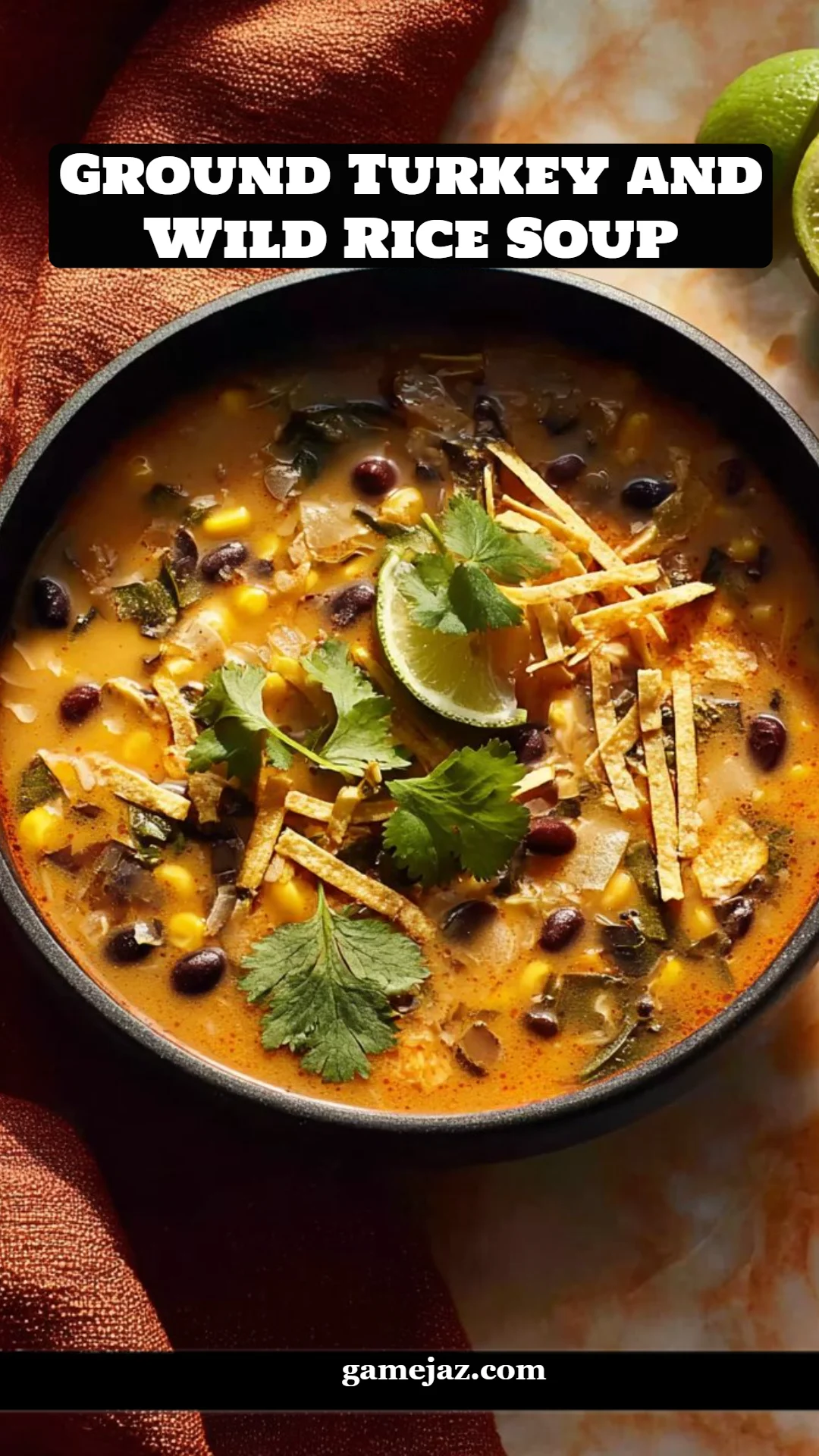 Ground Turkey and Wild Rice Soup