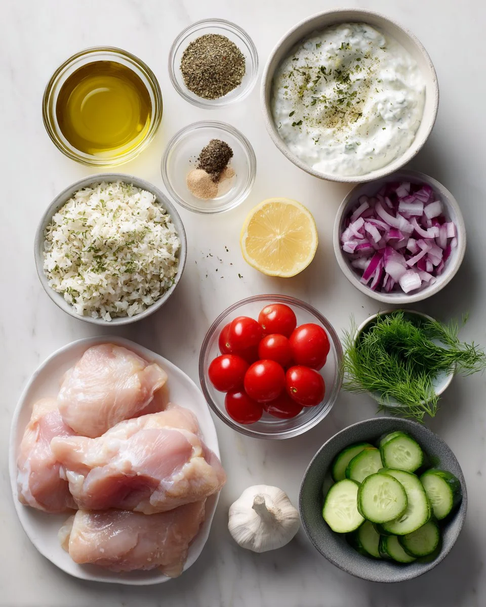 Healthy and Delicious Chicken Gyro Bowls