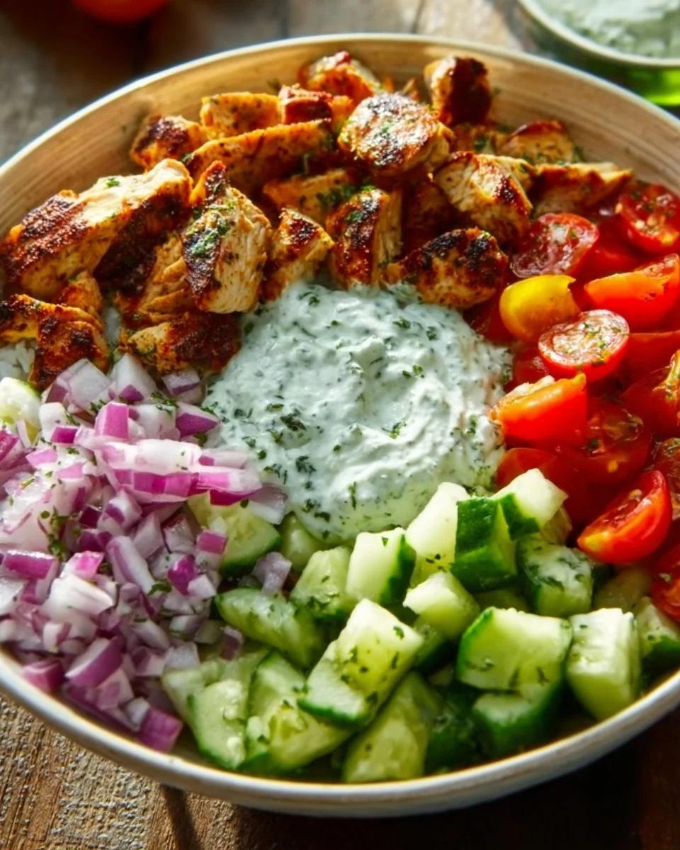 Healthy and Delicious Chicken Gyro Bowls